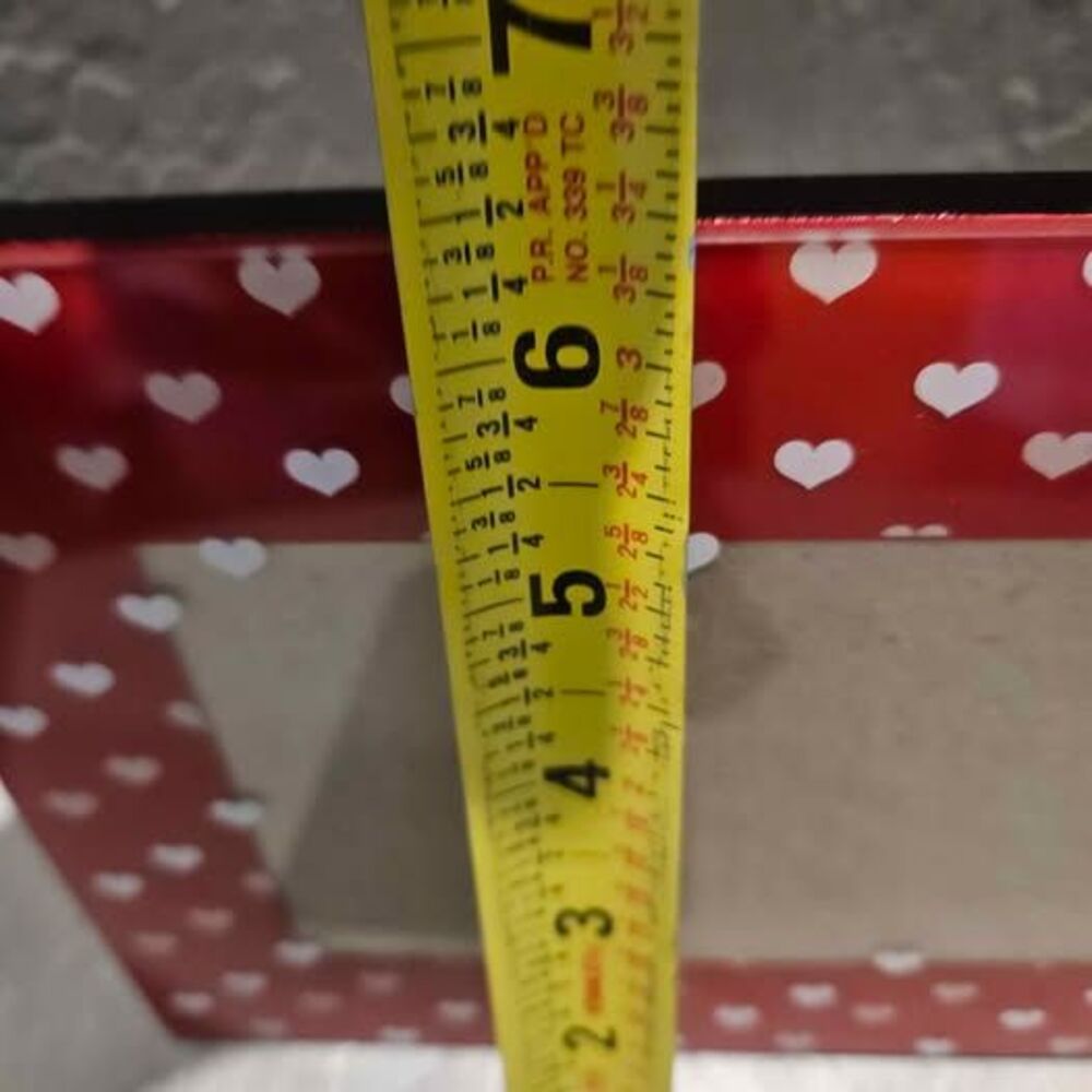 Red Heart Pattern Picture Frame - Picture 3 of 8